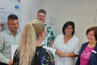 Gruppenbild der Verabschiedung bei der DAA Halberstadt